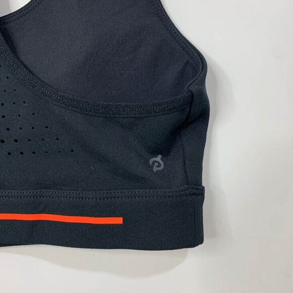 Peloton Sports Bra Women XS Extra Small Black Cadent Laser Dot Padded Racaerback - Picture 7 of 11